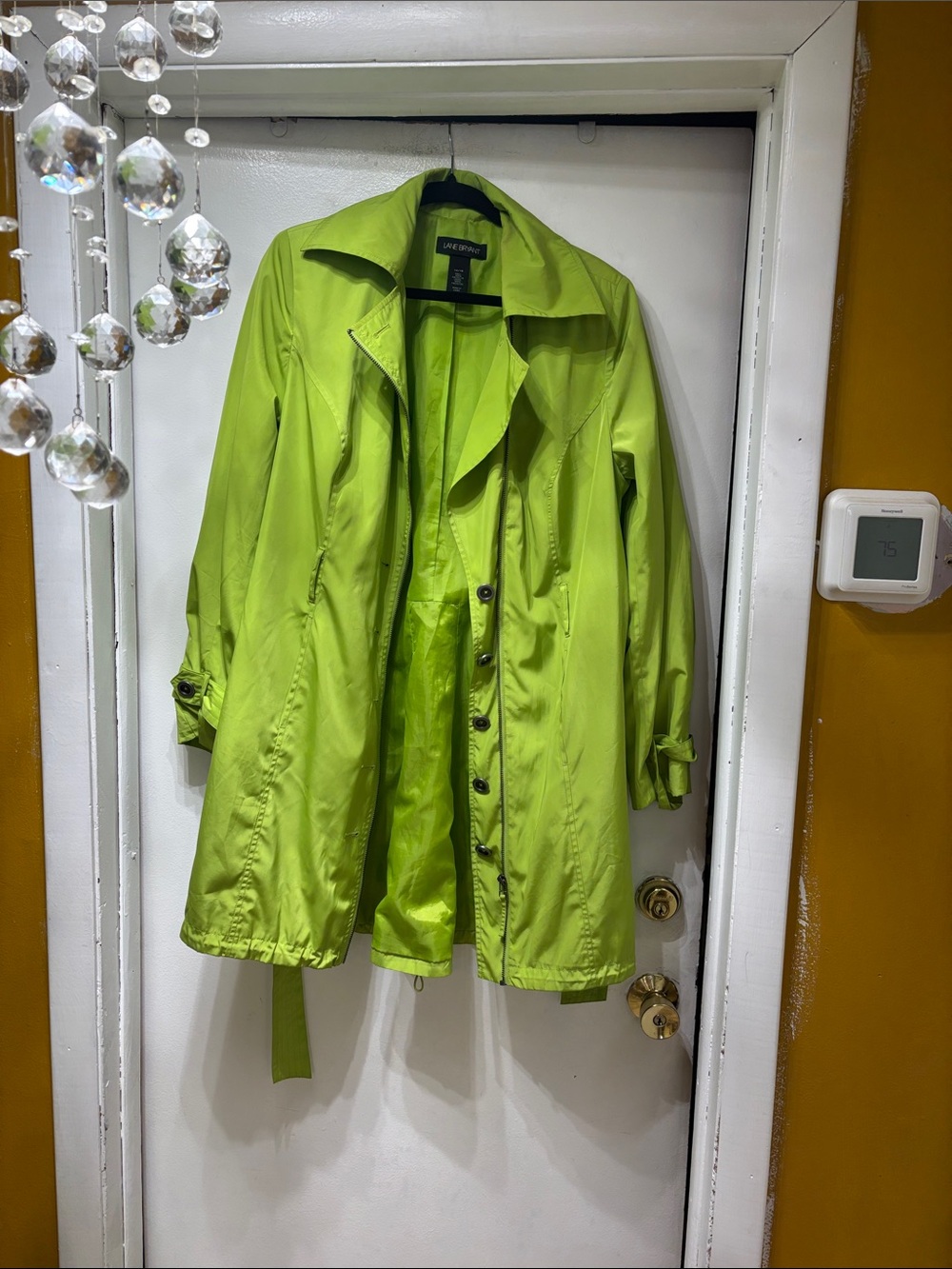 Lane Bryant Lime Green Trench Coat